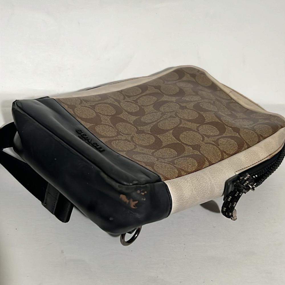 Coach Brown and Black Men's Crossbody Bag - Picture 8 of 14
